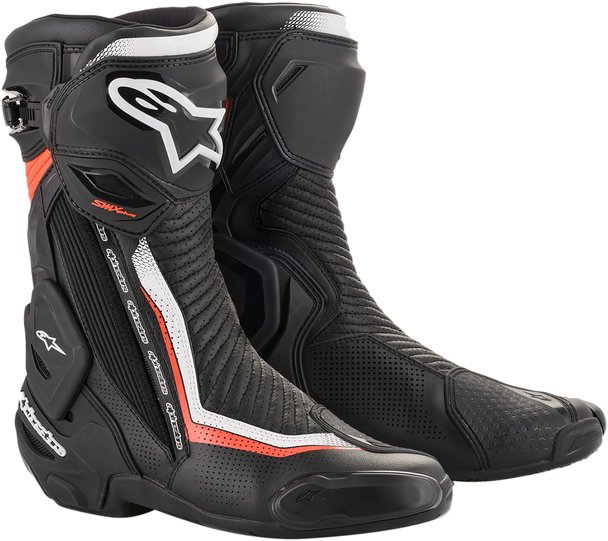 ALPINESTARS SMX+ Vented Boots - Black/White/Red - US 12 / EU 47 2221119-1231-47