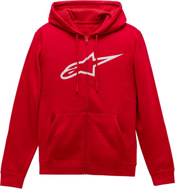 ALPINESTARS Ageless II Zip Hoodie - Red/White - Medium 1038530523020M