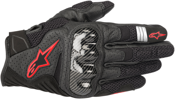 ALPINESTARS SMX-1 Air V2 Gloves - Black/Red - 3XL 3570518-1030-3X