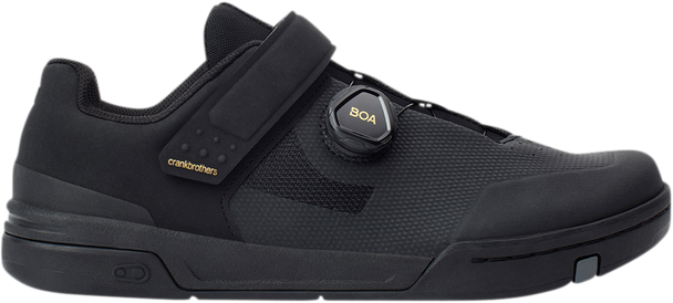 CRANKBROTHERS Stamp BOA® Shoes - Black/Gold - US 12.5 STB01080A-12.5