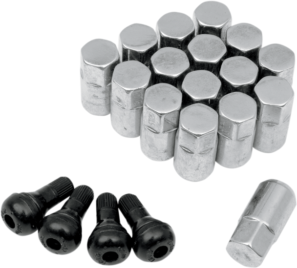 MOOSE UTILITY Lug Nut - 12 mm X 1.50 - Chrome - 16 Pack SP300MO207