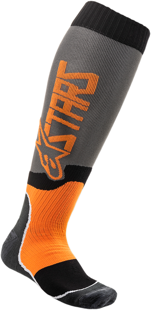 ALPINESTARS MX Plus 2 Socks - Gray/Orange - Large 4701920-9040L2X