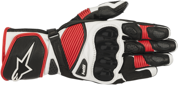 ALPINESTARS SP-1 V2 Gloves - Black/White/Red - 2XL 3558119-123-XXL