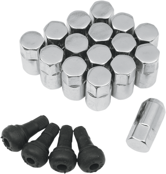 MOOSE UTILITY Lug Nut - 10MM - Chrome - 16 Pack SP300MO208