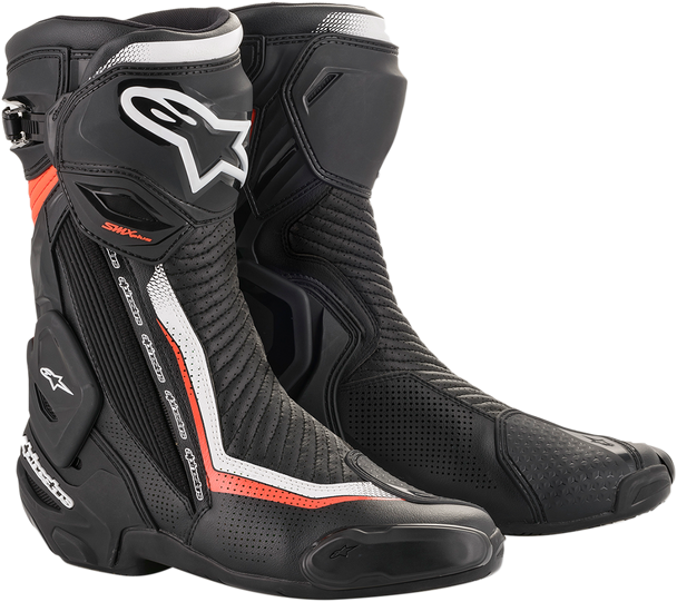 ALPINESTARS SMX+ Vented Boots - Black/White/Red - US 8 / EU 42 2221119-1231-42