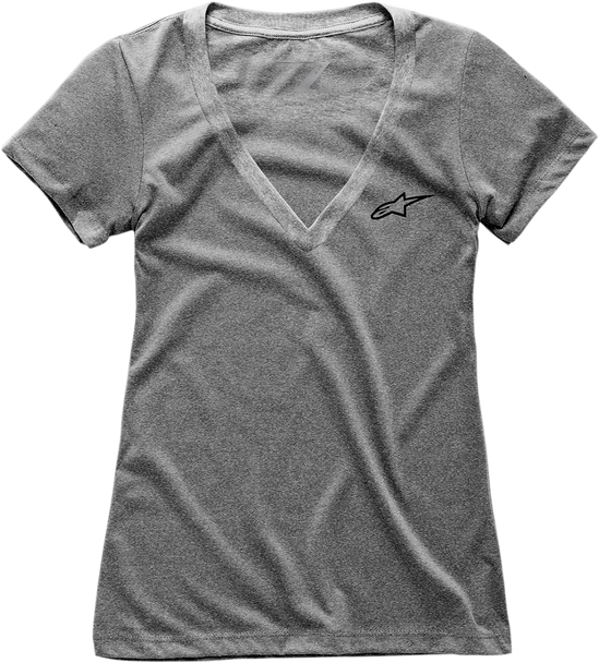 ALPINESTARS Women's Ageless V-Neck T-Shirt - Gray - Medium 1W38730001026M