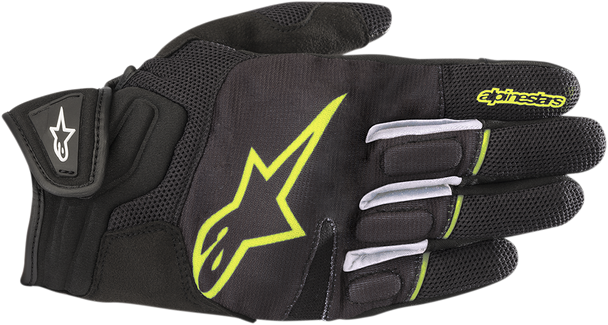 ALPINESTARS Atom Gloves - Black/Yellow - Large 3574018-155-L
