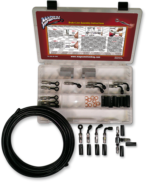 MAGNUM BYO Brake Line Basic Builder Kit - Black 499005