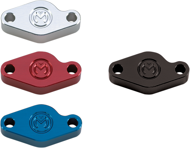 MOOSE RACING E-Brake Block-Off Plate - Blue M88057