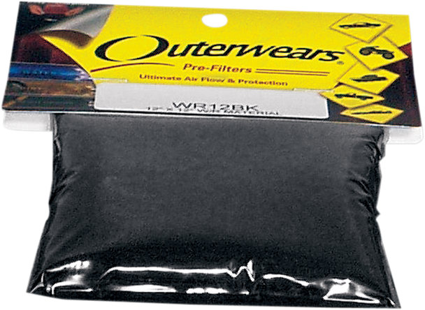 OUTERWEARS Pre-Filter Sheet - Black - 24x24 WR24BK