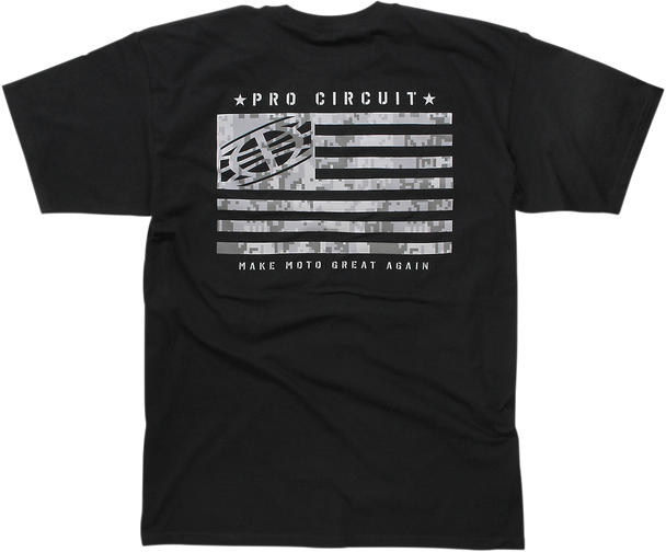 PRO CIRCUIT Flag T-Shirt - Black - XL 6411810-40