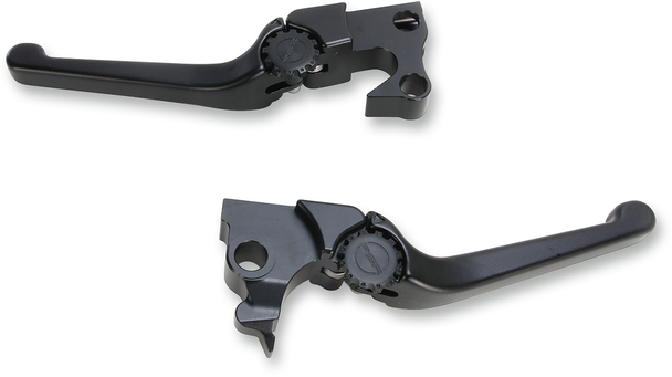 POWERSTANDS RACING Lever Set - Anthem - Harley Davidson - Black 12-00655-22