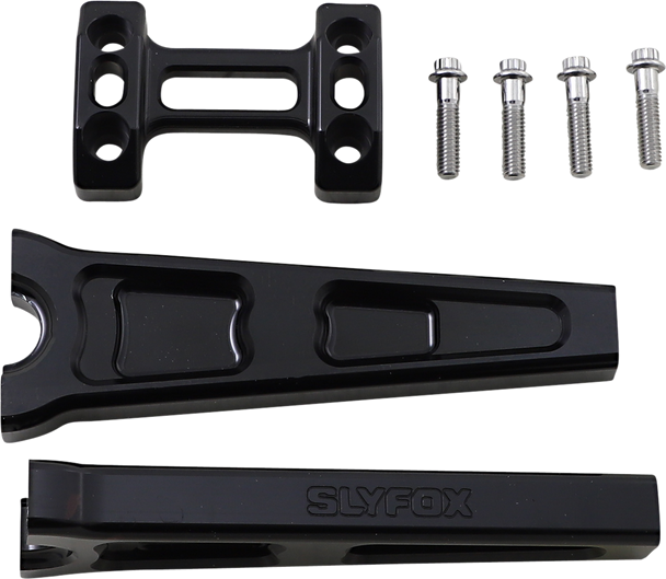 SLYFOX Risers - Straight - 8" - Black TM-SLY6 SLYFOX Risers - Straight - 8" - Black TM-SLY6