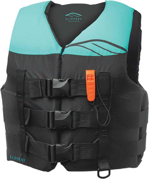 SLIPPERY Women's Hydro Vest - Black/Mint - Small 11241450582020