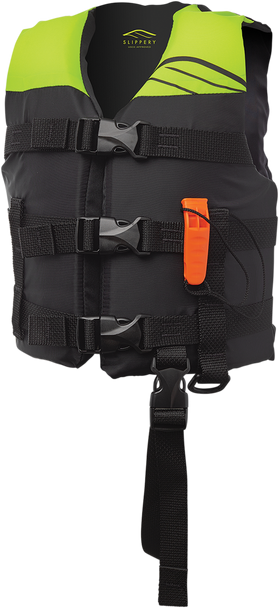 SLIPPERY Child Hydro Vest - Black/Neon Yellow 112214-30000120