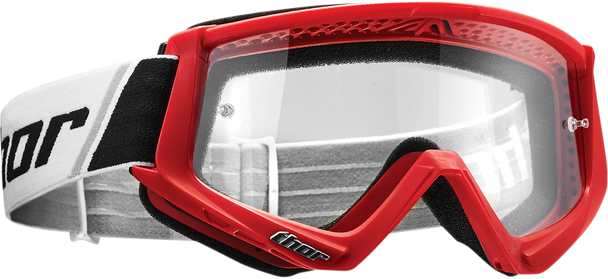 THOR Youth Combat Goggles - Red/Black 2601-2359