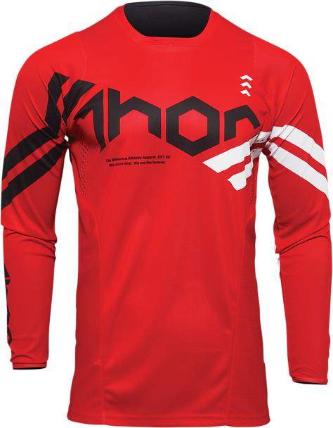 THOR Pulse Cube Jersey - Red/White - XL 2910-6556