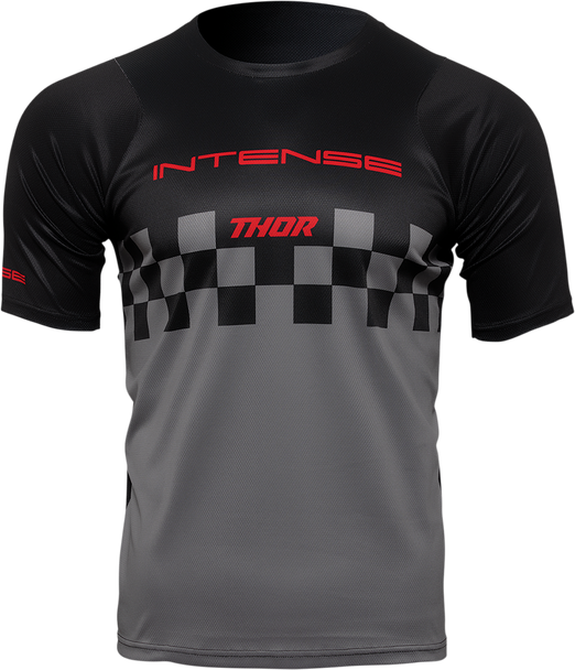 THOR Intense Chex Jersey - Black/Gray - XS 5120-0144