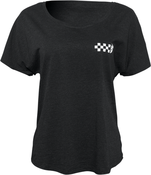 THOR Women's Checkers T-Shirt - Black - Large 3031-3994