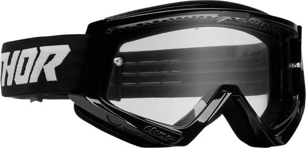 THOR Youth Combat Goggles - Racer - Black/White 2601-3045