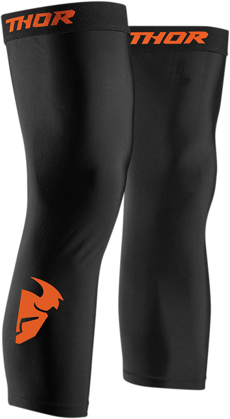 THOR Comp Knee Sleeves - Black/Red Orange - L/XL 2704-0456