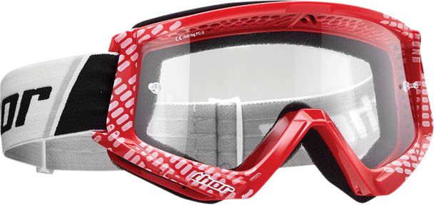 THOR Youth Combat Goggles - Cap - Red/White 2601-2374