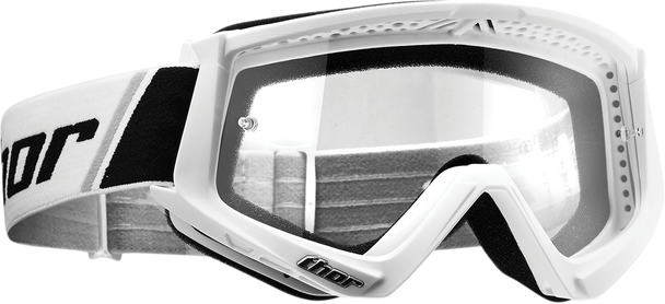 THOR Youth Combat Goggles - White/Black 2601-2361
