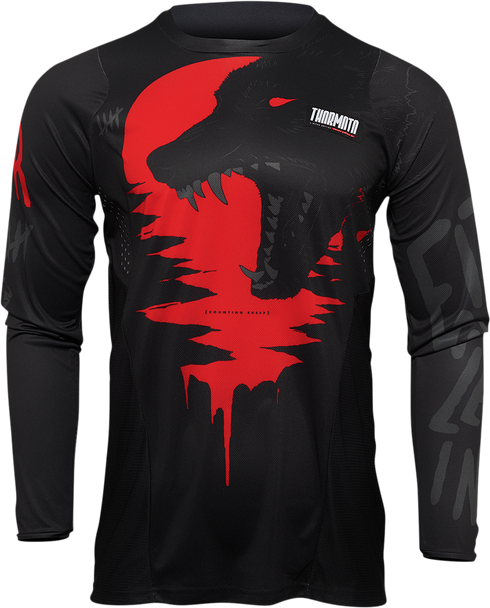 THOR Pulse Counting Sheep Jersey - Black/Red - Small 2910-6559