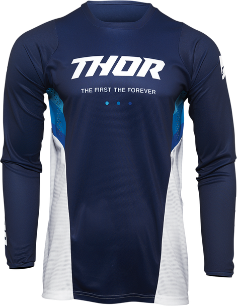 THOR Pulse React Jersey - Navy/White - Large 2910-6537