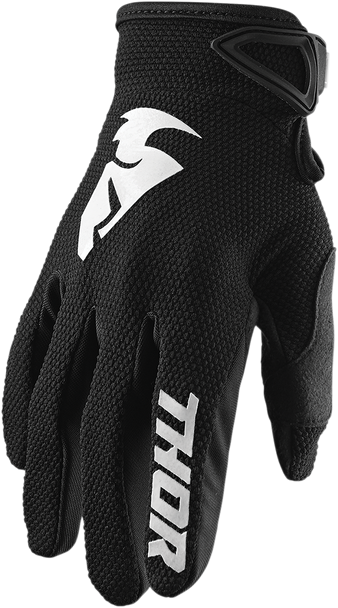 THOR Sector Gloves - Black - Large 3330-5856