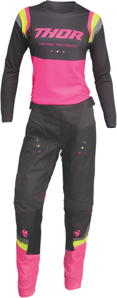 THOR Women's Pulse Rev Pants - Charcoal/Pink - 13/14 2902-0300