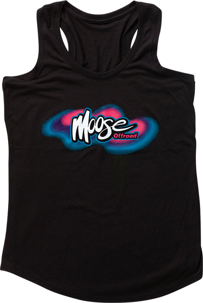 MOOSE RACING Women's Retro Tank Shirt - Black - XL 3031-4031