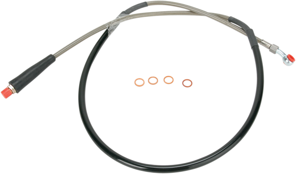 MOOSE RACING Brake Line - Front - Stainless Steel - Suzuki S01-1035