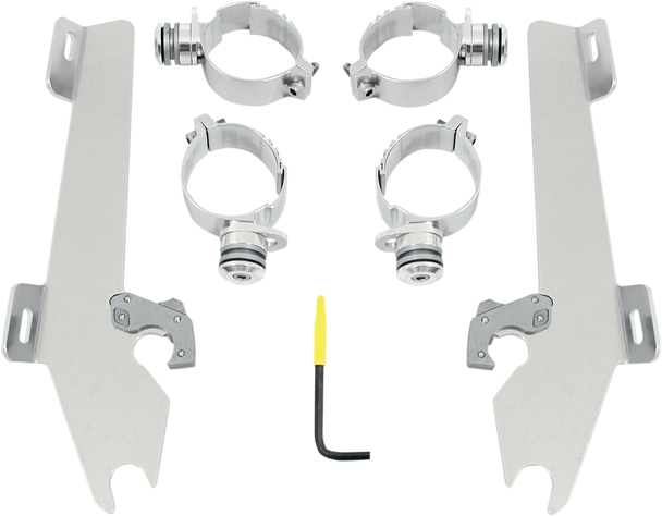 MEMPHIS SHADES Batwing Trigger Lock Mounting Kit - M50 - Polished MEK1990