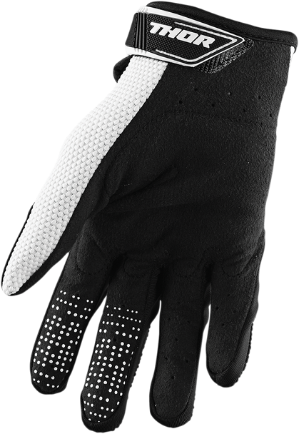 THOR Youth Spectrum Gloves - Black/White - XS 3332-1472