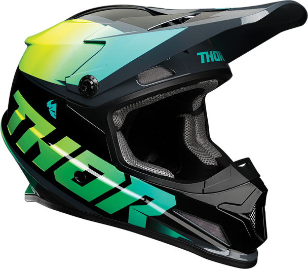 THOR Sector Helmet - Fader - Acid/Teal - Large 0110-6800