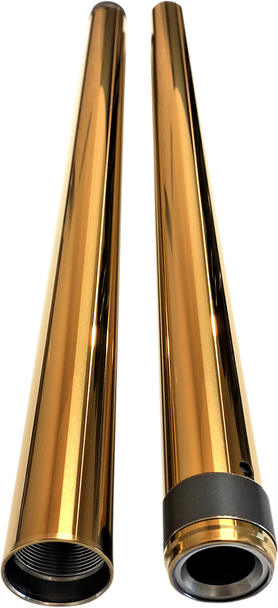 PRO-ONE PERF.MFG. Fork Tube - Gold TIN - 41 mm - 22.25" Length 105420G