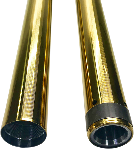 PRO-ONE PERF.MFG. Fork Tube - Gold - 49 mm - 27.50" Length 105130G