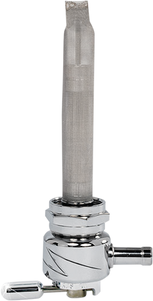 PINGEL Round Fuel Valve - Lightning Chrome - 22mm 4311-CL