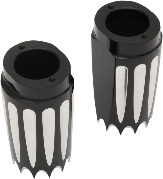 PAUL YAFFE BAGGER NATION Fork Slider Covers - Black SC-YB-6.25-BLK