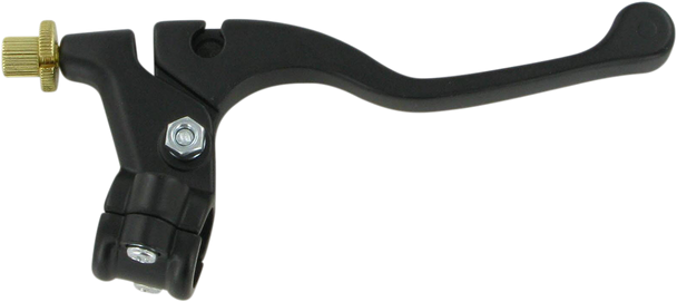 PARTS UNLIMITED Lever Assembly - Left Hand - Shorty - Yamaha - Black 43-4104L