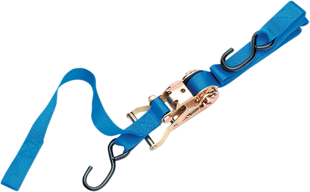 PARTS UNLIMITED 1" Ratchet Tied Down - Assist - Blue 3920-0076