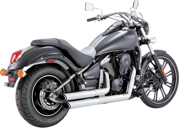 VANCE & HINES Staggered Twin Slash Exhaust - Chrome 18397