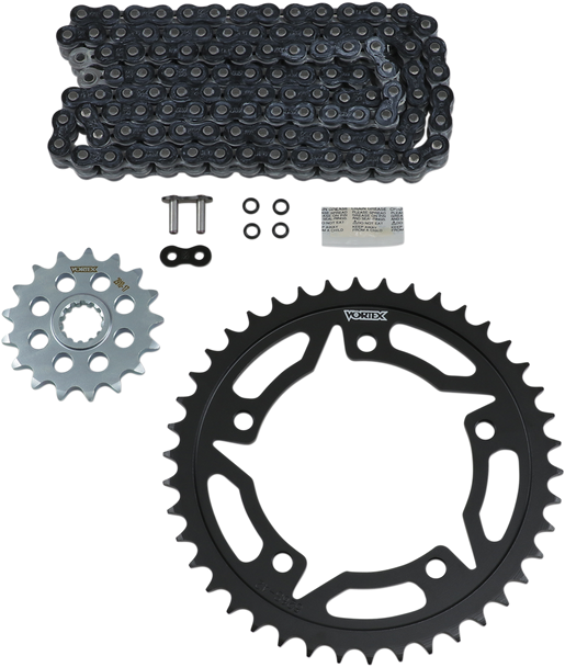 VORTEX Chain Kit - Black - Suzuki - GSX-R 750/Z CK6415