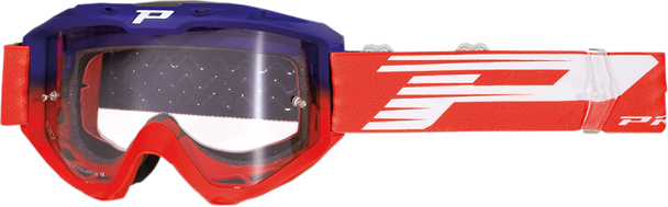 PRO GRIP 3450 Riot Goggles - Blue/Red - Light Sensitive PZ3450BLRO