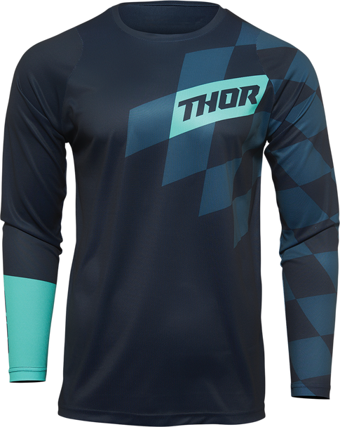 THOR Youth Sector Birdrock Jersey - Midnight/Mint - 2XS 2912-1997