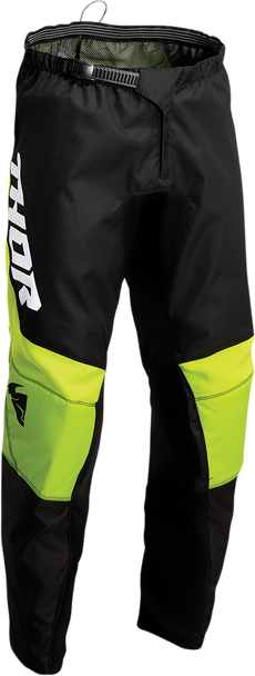 THOR Youth Sector Chev Pants - Black/Green - 22 2903-2051