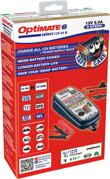 TECMATE Optimate Charger 6 - 6A TM-371