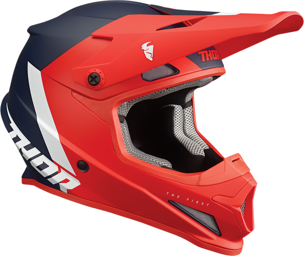 THOR Youth Sector Helmet - Chev - Red/Navy - Medium 0111-1473