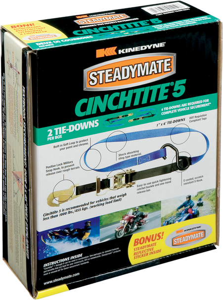 STEADYMATE Cinchtite 5 Ratchet Tie-Down 15469